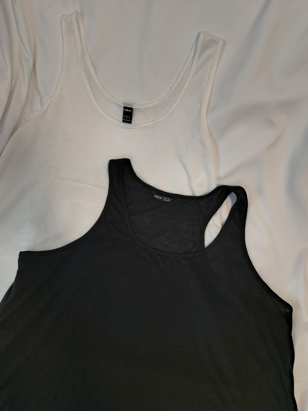 SHEIN Black & White Tank Set